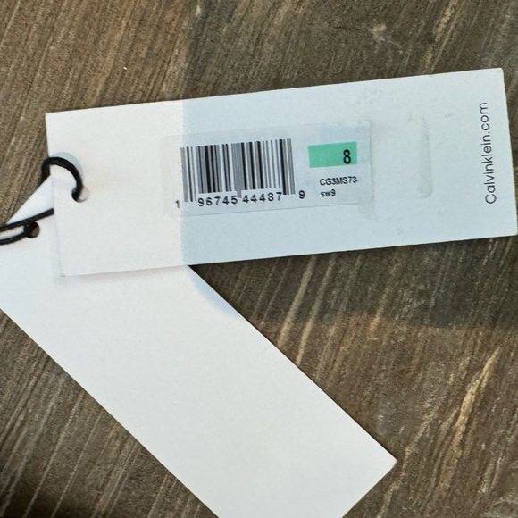 NWT Calvin Klein Colorblock Ruched One Piece Swimsuit Size 8 - Picture 5 of 6